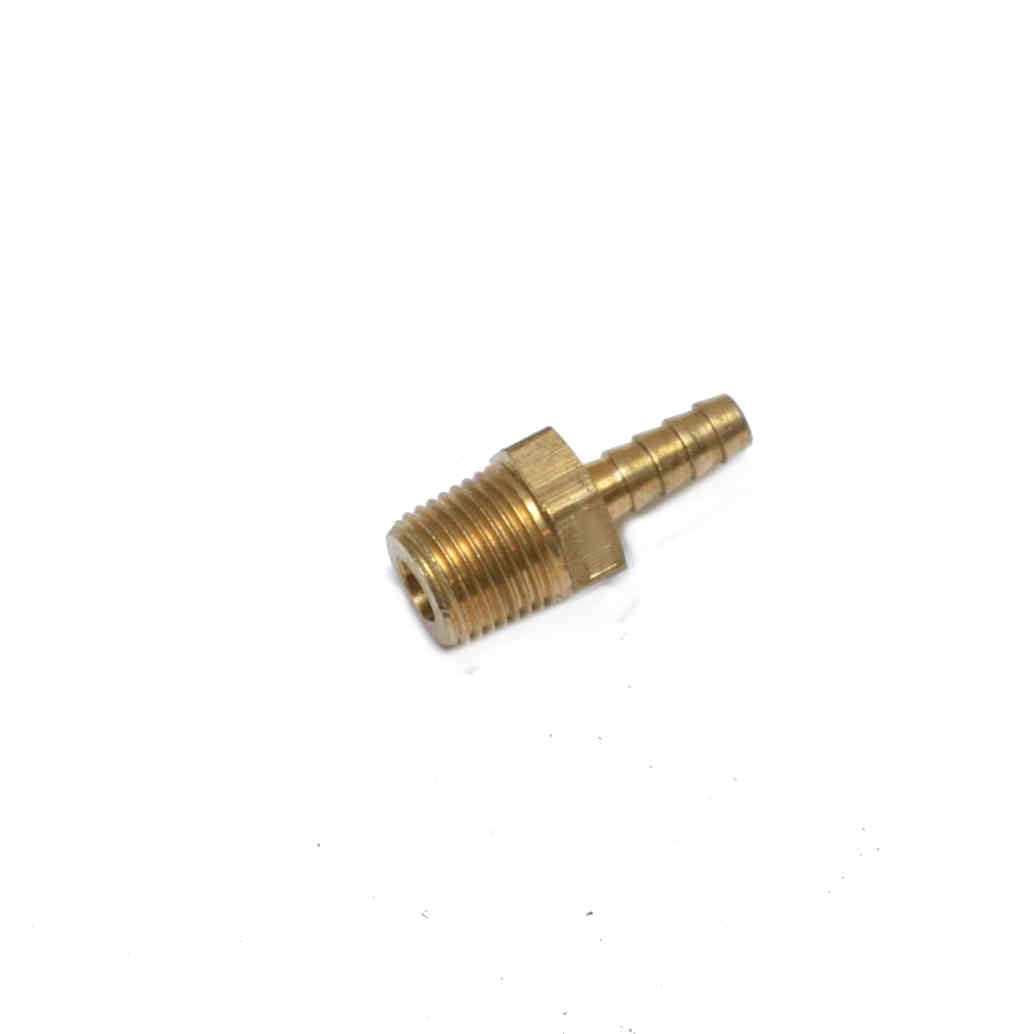 Straight 1/8 Hose ID to 1/8 Male Npt Brass Barbed Fitting Water Oil Gas Air Fuel