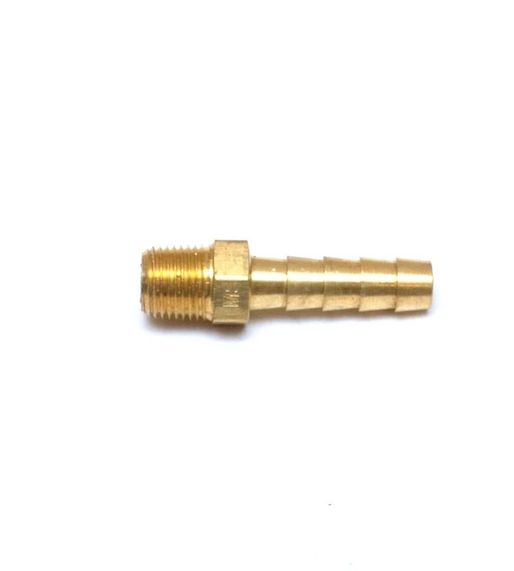 Straight 1/4 Hose ID to 1/8 Male Npt Brass Barbed Fitting Water Oil Gas Air Fuel