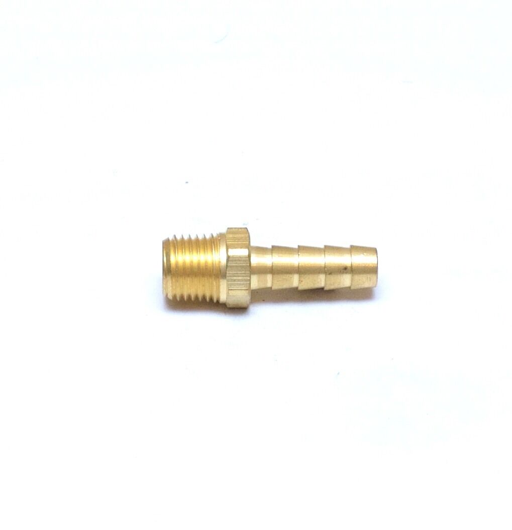Straight 5/16 Hose ID to 1/4 Male Npt Brass Barbed Fitting Water Oil Gas Air Fuel