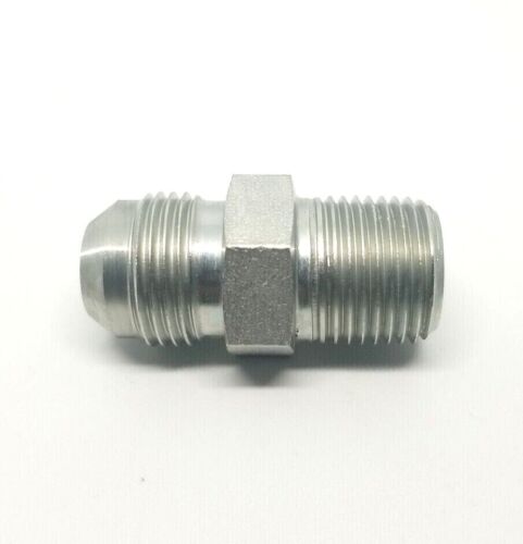 5/8 Jic 37 Flare Male x 1/2 Male Npt Straight Hydraulic Fitting Adapter Steel FasParts 2404-10-08