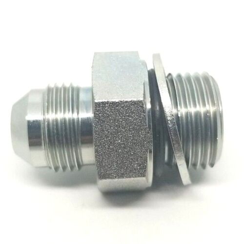 1/2 Jic 37 Flare Male x 1/2 BSPP (G) Male Straight Hydraulic Fitting Adapter Steel FasParts 2404BSPP-08-08