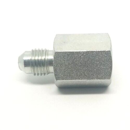 1/4 Jic 37 Male Flare x 1/4 Female Npt Hydraulic Straight Adapter Steel FasParts 2405-04-04