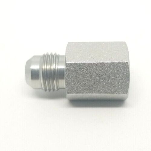 3/8 Jic 37 Male Flare x 1/4 Female Npt Hydraulic Straight Adapter Steel FasParts 2405-06-04