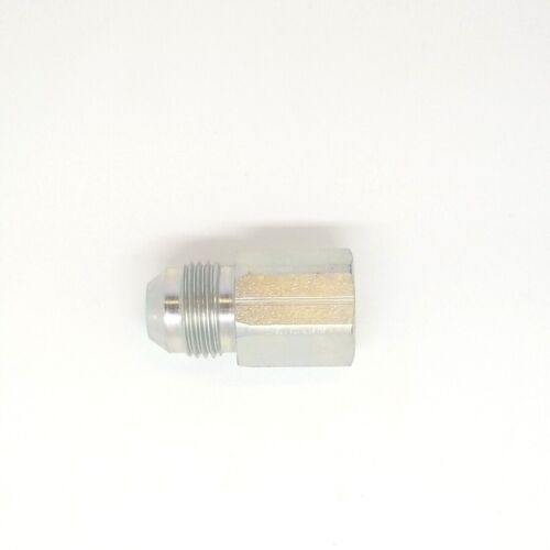 1/2 Jic 37 Male Flare x 1/4 Female Npt Hydraulic Straight Adapter Steel FasParts 2405-08-04