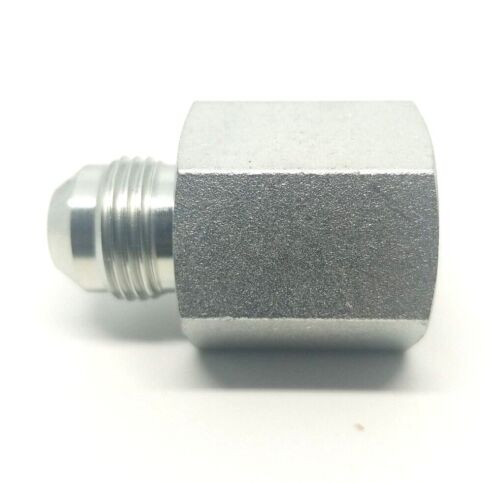 1/2 Jic 37 Male Flare x 1/2 Female Npt Hydraulic Straight Adapter Steel FasParts 2405-08-08