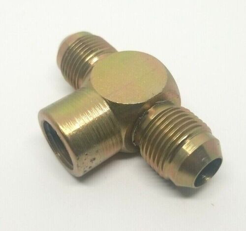 1/2 Jic 37 Flare x 3/8 Npt Female Steel Hydraulic 3 Way Branch Tee 2602-08-08-06