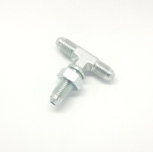 1/4 Jic 37 Male Flare Tee Bulkhead 3 Way Union Hydraulic Steel 2703-04-04-04