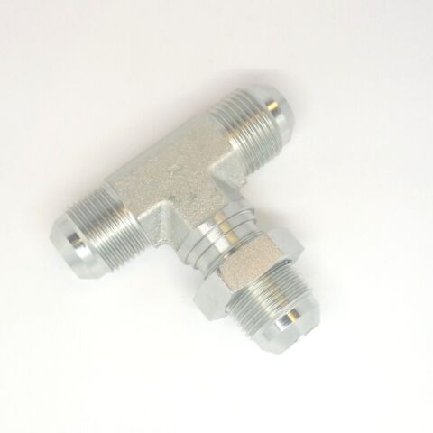 3/4 Jic 37 Male Flare Tee Bulkhead Center 3 Way Union Hydraulic Steel 2703-12-12-12