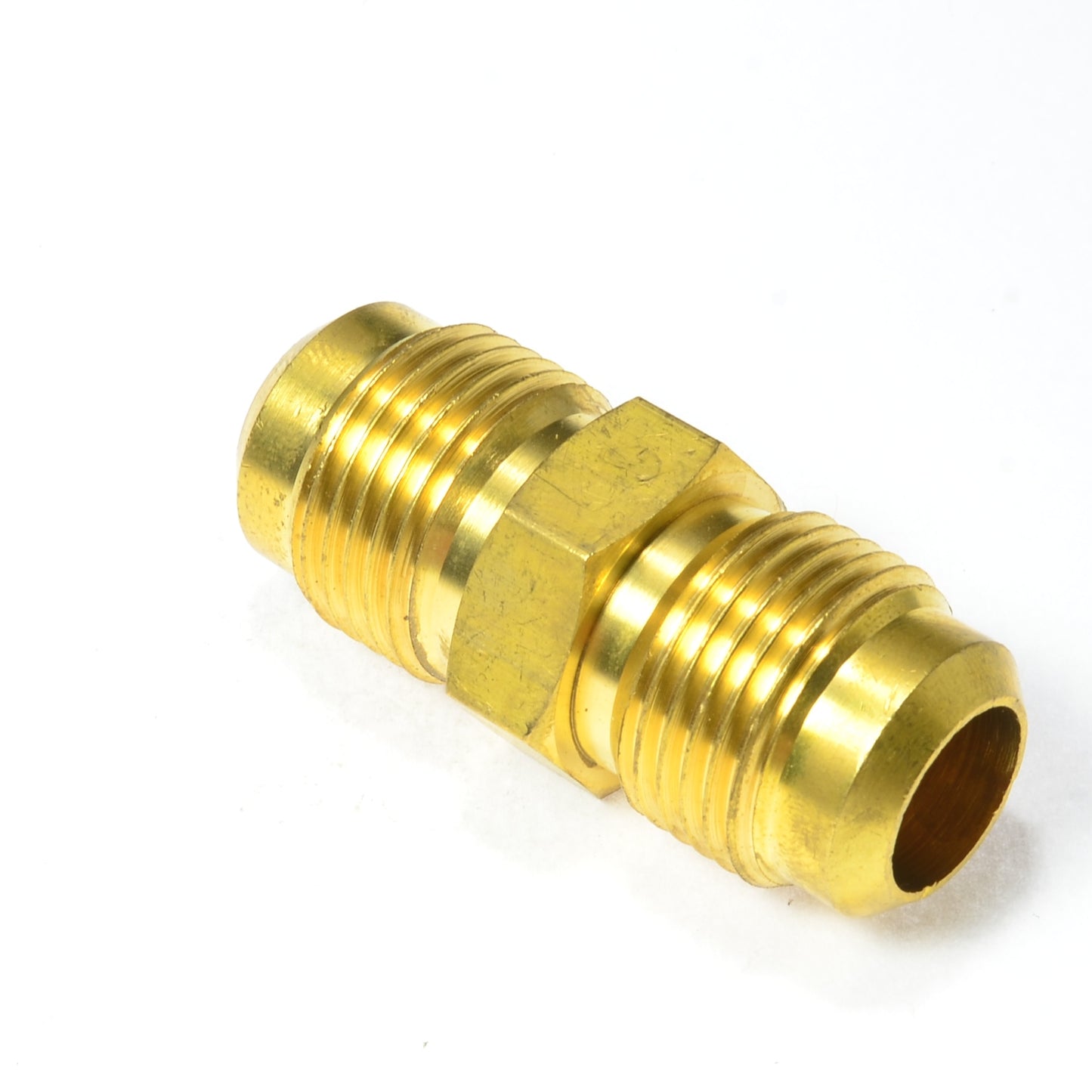 5/8 Male Flare Straight Union Coupling Mfl Sae 45 Degree Flare Fitting propane natural gas HVAC