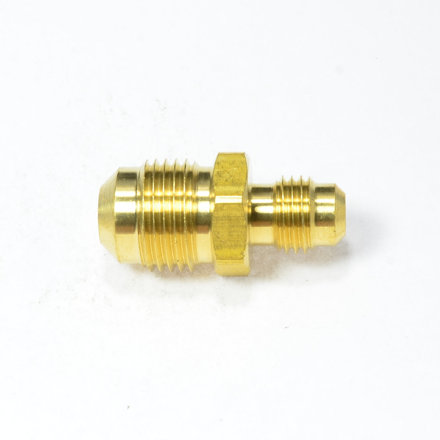 3/8 to 1/4 Male Flare Straight Reducer Union Coupling Mfl Sae 45 Degree Flare Fitting propane natural gas HVAC