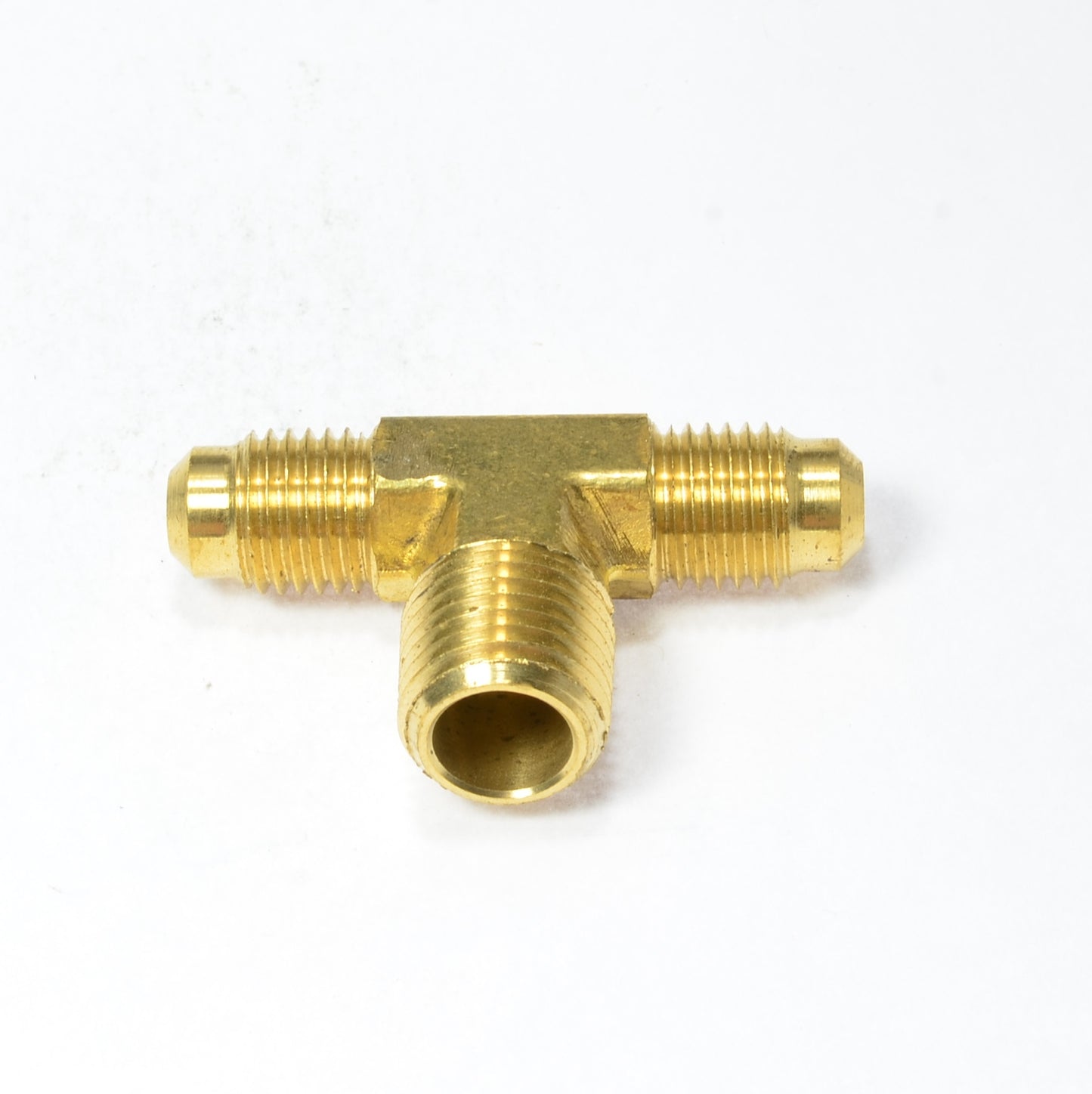 1/4 Od to 1/4 Npt Sae 45 Flare to Male Pipe Branch Tee Propane Gas Air