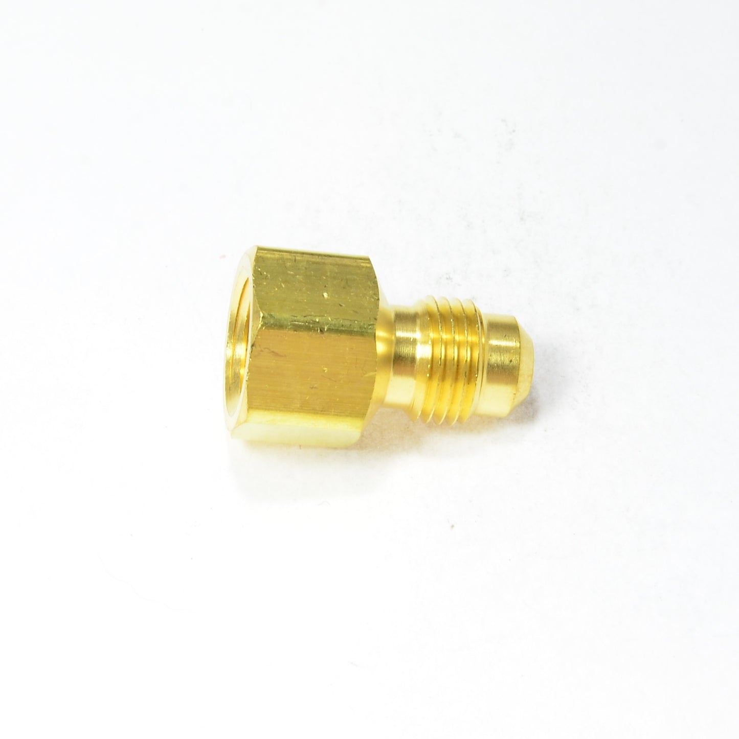 5/16 Male Sae 45 Flare to 1/4 Female Npt Pipe Adapter Fitting for Propane Gas HVAC