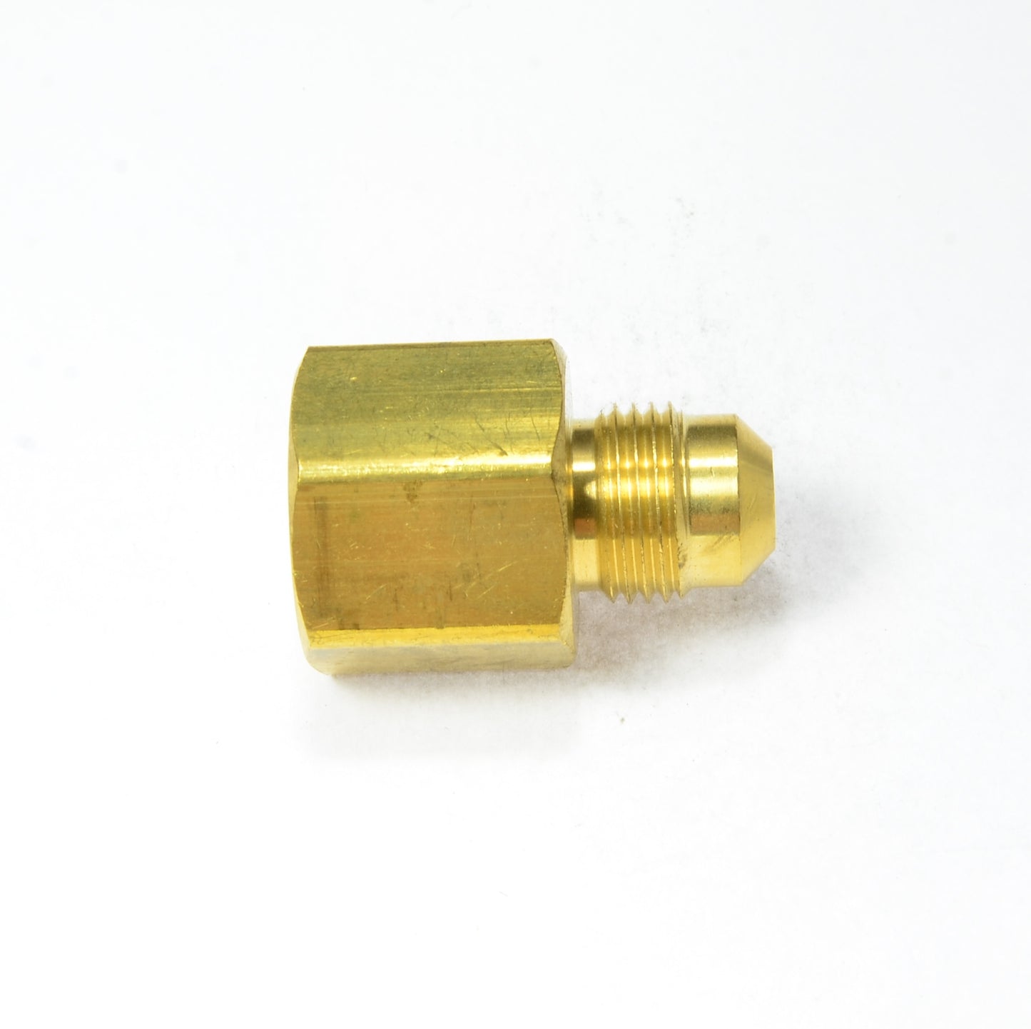 3/8 Male Sae 45 Flare to 1/2 Female Npt Pipe Adapter Fitting for Propane Gas HVAC