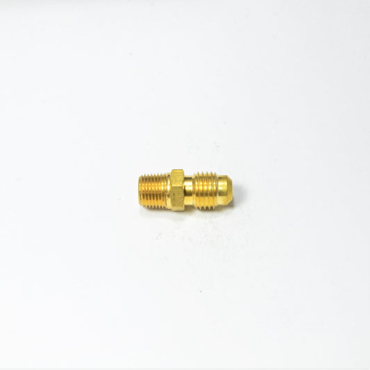 1/4 Od Male Sae 45 Flare to 1/8 Npt Male Straight Adapter Fitting for Natural Gas Propane HVAC