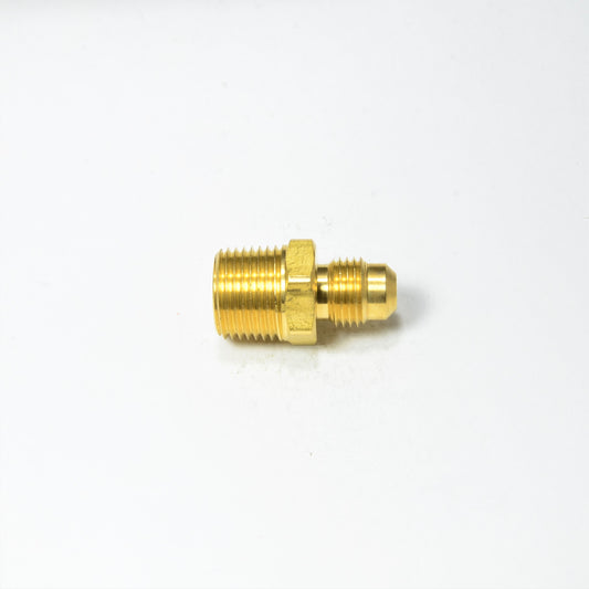 3/8 Od Male Sae 45 Flare to 1/8 Npt Male Straight Adapter Fitting for Natural Gas Propane HVAC