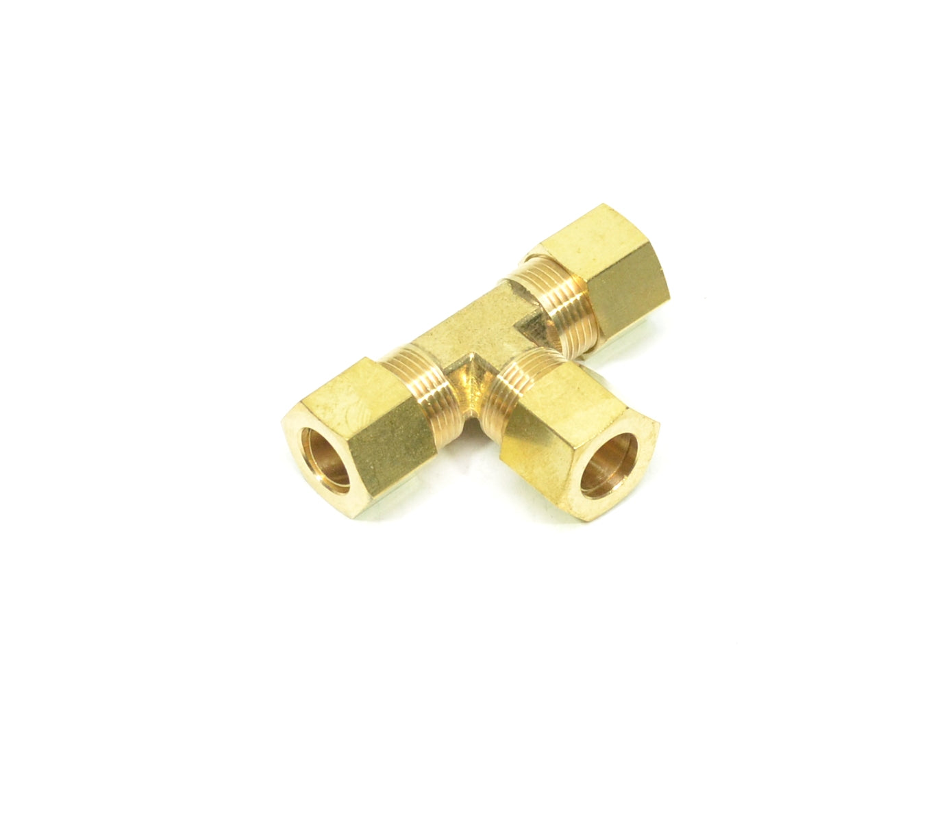 3/8 Tube Od 3 Way Tee Union Compression Fitting for Copper Tubing Water Air Oil