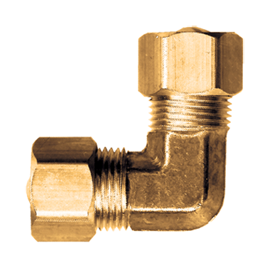 3/4 Tube Od Elbow L Union Coupling Compression Fitting for Copper Tubing Water Air Oil