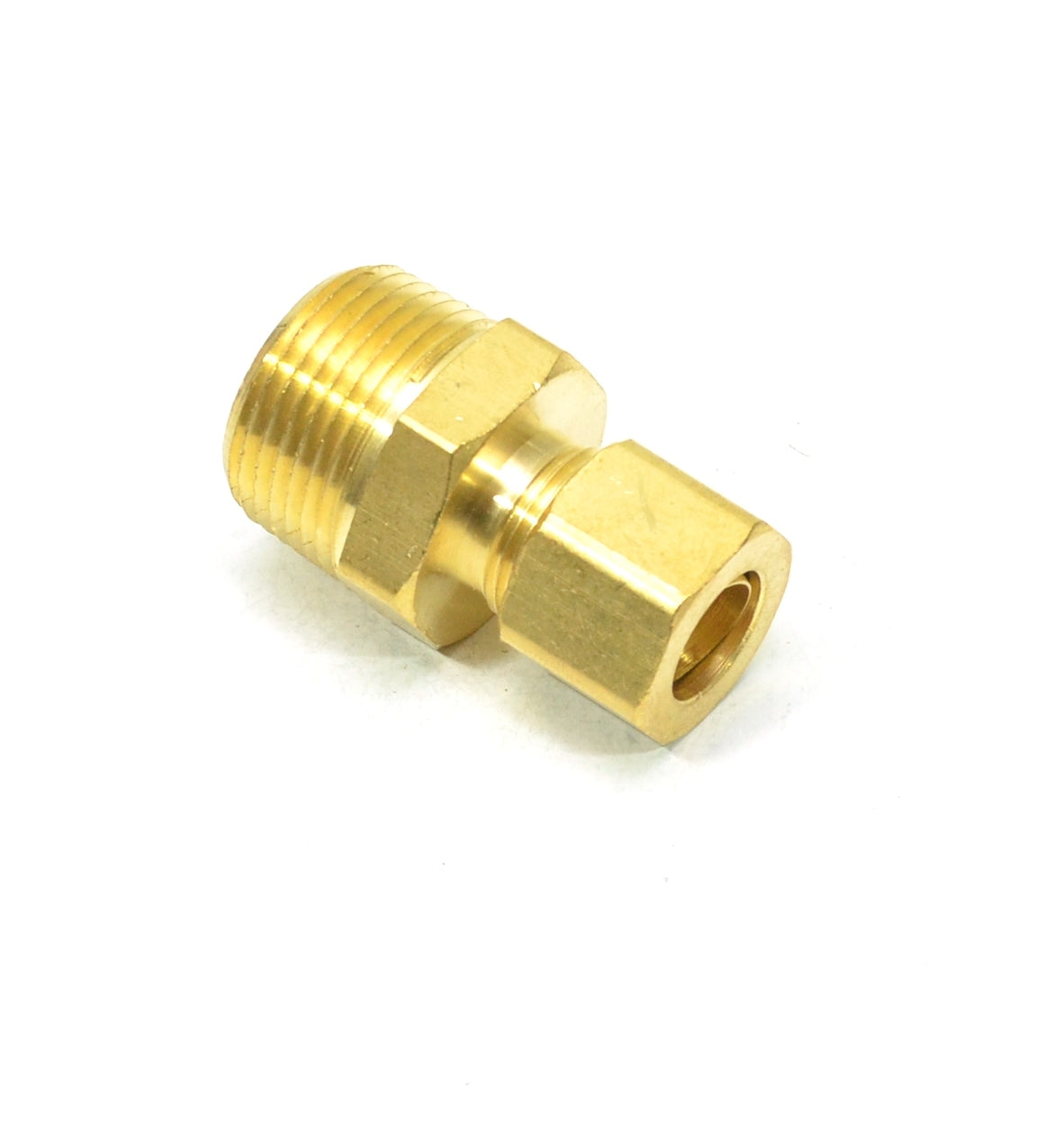 1/2 Tube OD Compression to 3/4 Npt Male Pipe Adapter Straight Fitting for Copper Tubing Water Oil Air