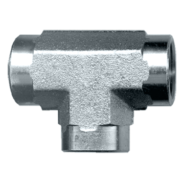T 3 Sided Way Tee Steel Pipe Fitting 1 1/2" NPT Female FPT FIP FASPARTS Fuel / Air / Water / Boat / Gas / Oil WOG