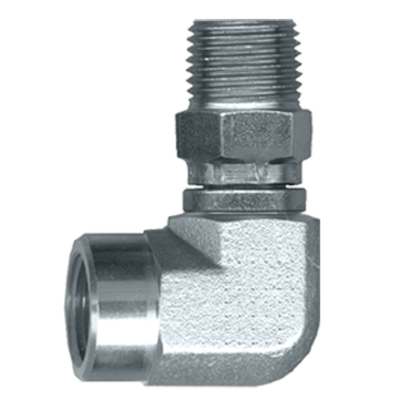 FASPARTS Male to Female Steel Swivel 90 Degree Street Elbow L 1/4" NPT Male MIP MPT x 1/4" NPT Female FIP FPT Fuel Air Boat Water Gas Oil Auto Truck WOG