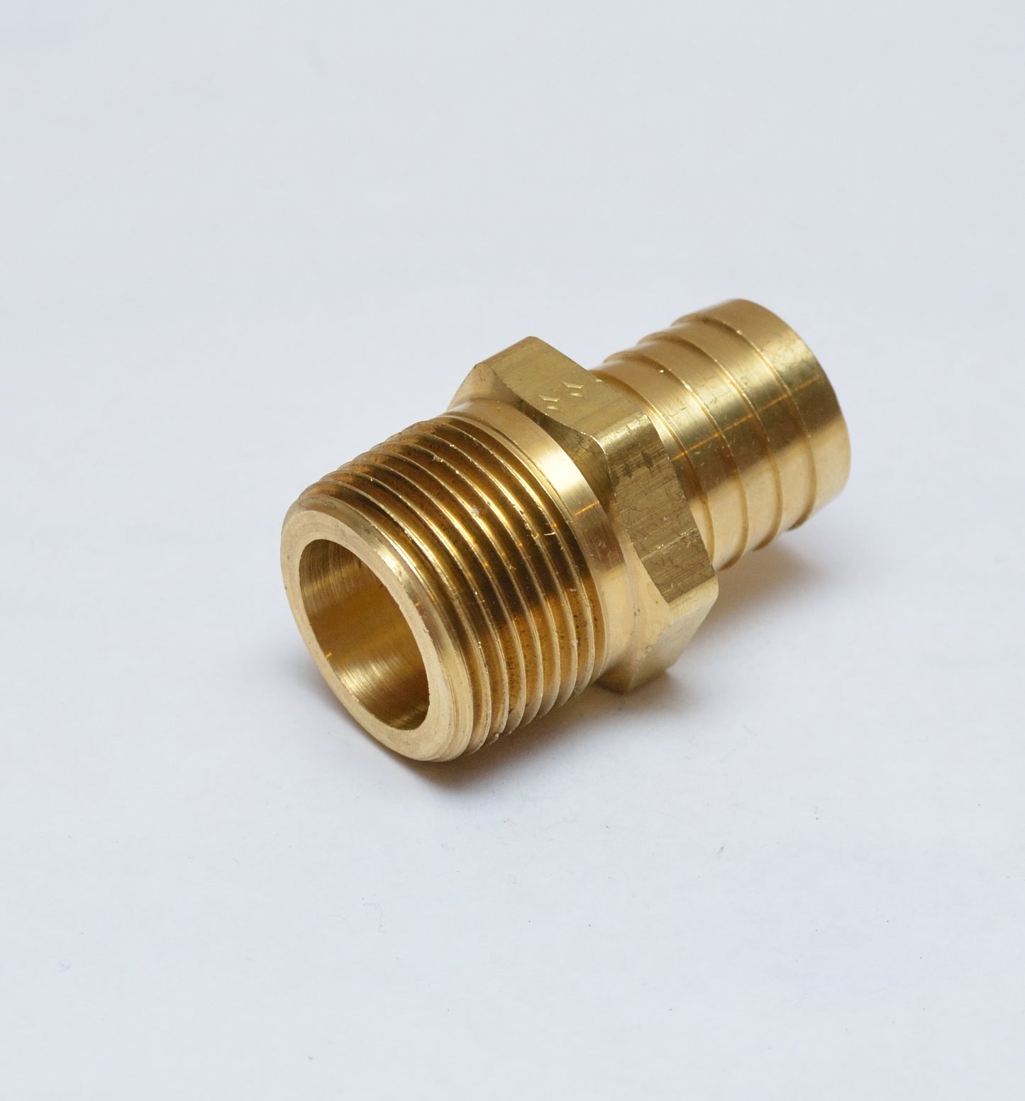 Straight 1 inch Hose ID to 1 inch Male Npt Brass Barbed Fitting Water Oil Gas Air Fuel