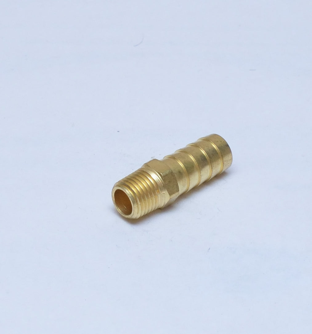 Straight 1/2 Hose ID to 1/4 Male Npt Brass Barbed Fitting Water Oil Gas Air Fuel