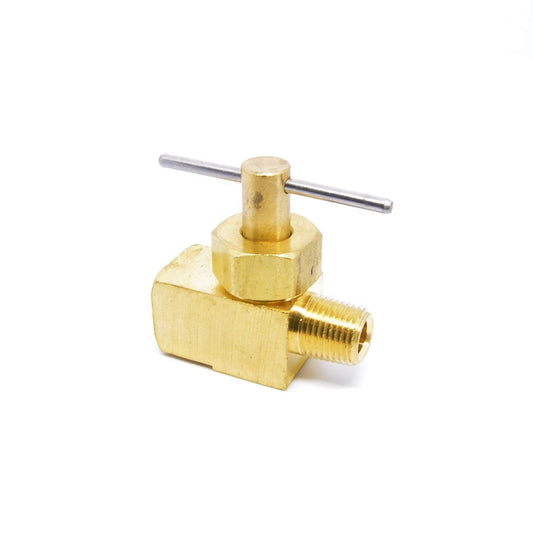 FASPARTS Precision Brass Liquid Gas Needle Valve 1/8 Male NPT x 1/8 Female NPT FIP FPT NPT