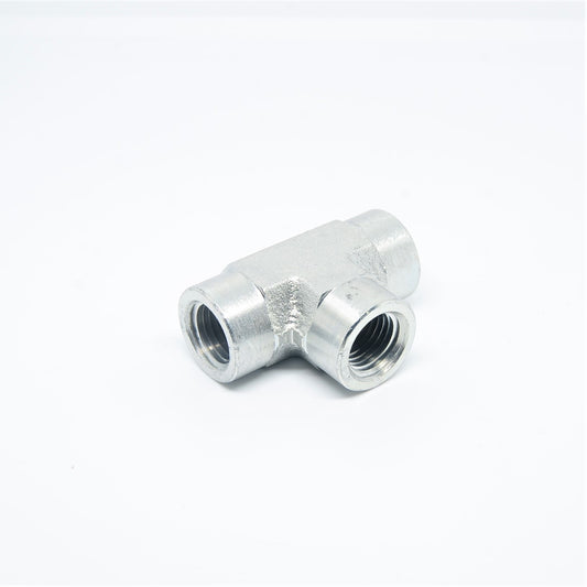 Steel 1/4 Female Npt Fpt Tee T Pipe Fitting Fuel Air Water Oil Gas Vacuum