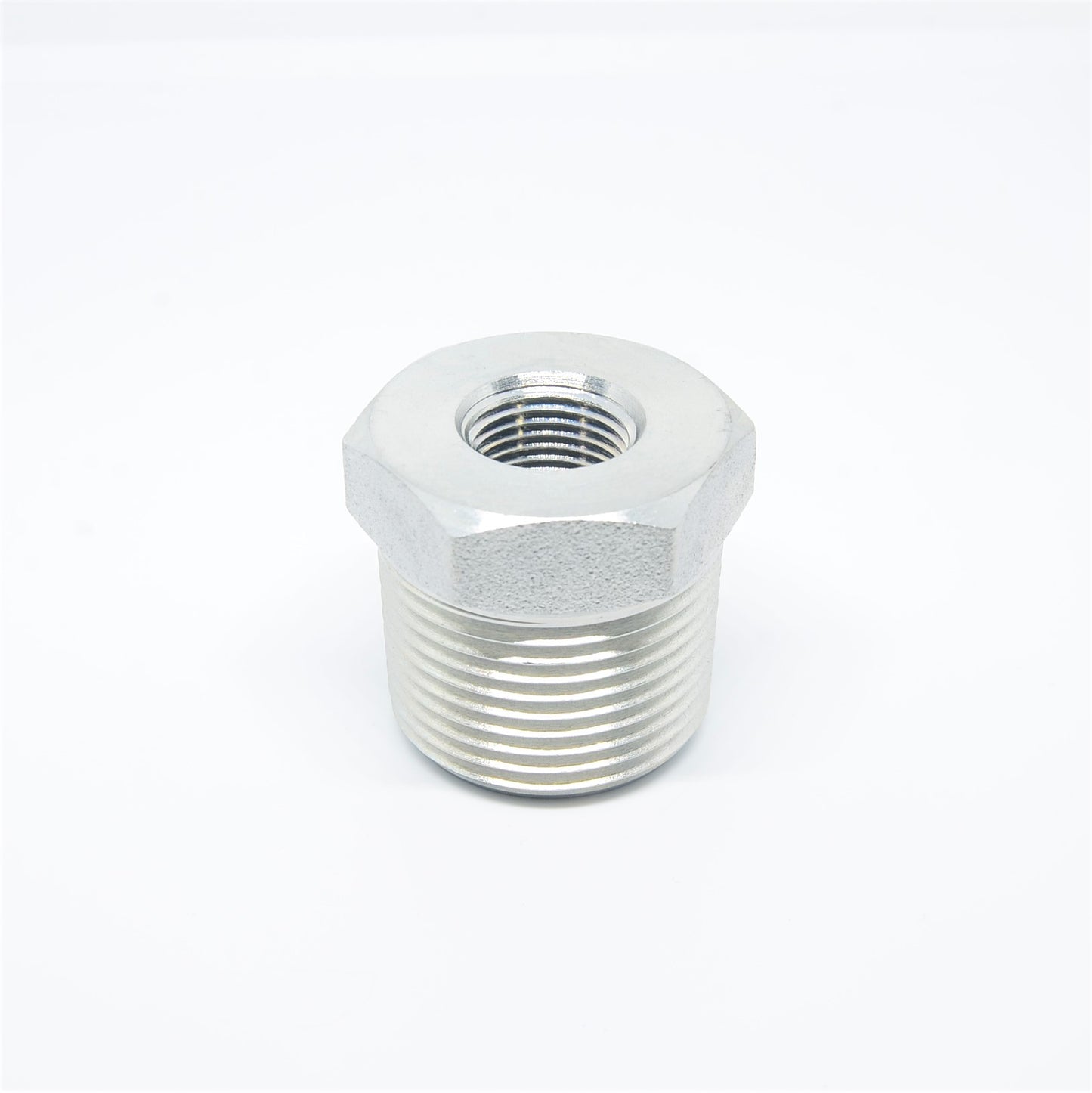 Steel 1 inch Male to 3/8 Female Npt Reducer bushing pipe fitting Fuel Oil Gas Liquid Gauge Probe