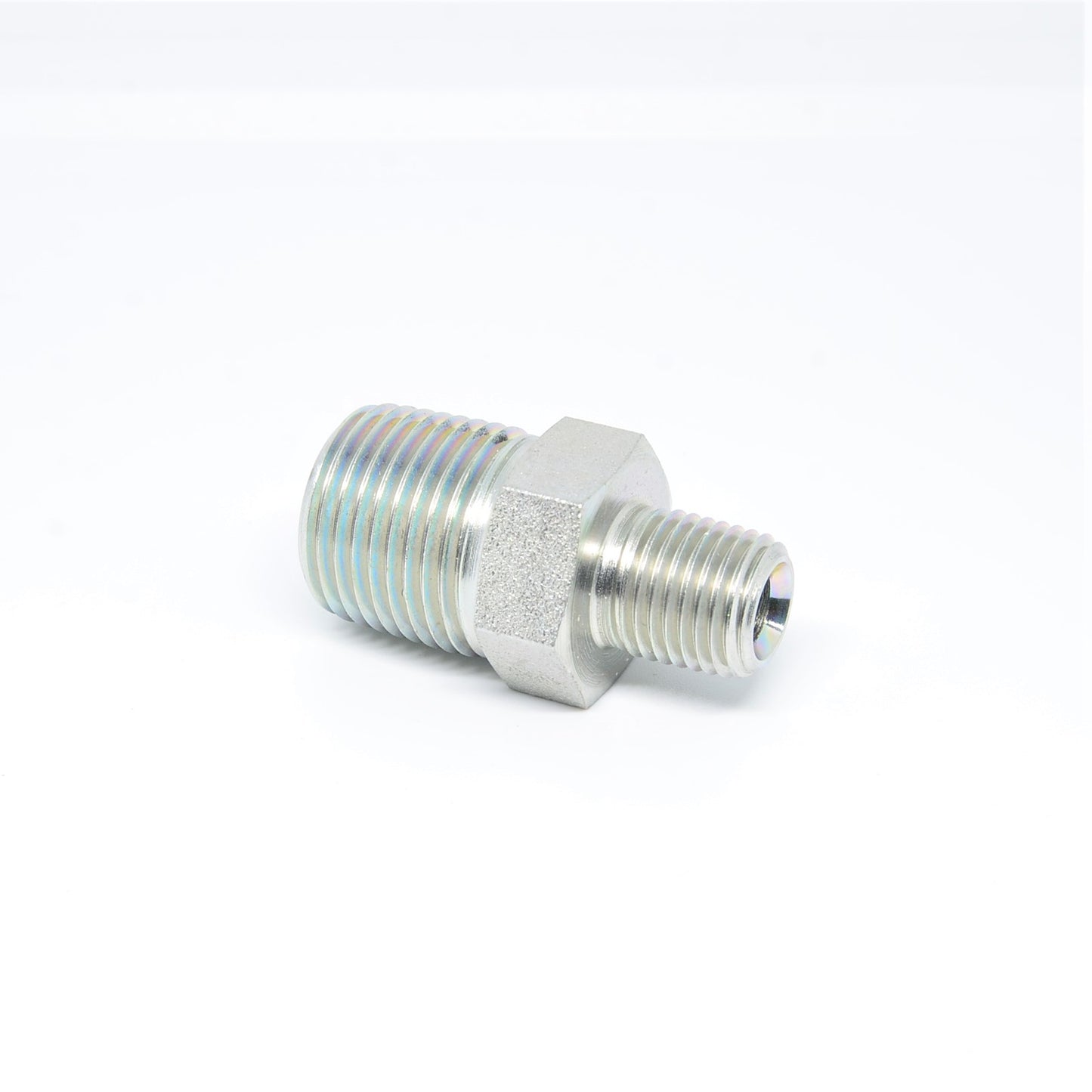1/2 to 1/4 Npt Male Reducer Hex Nipple Mip Mpt Carbon Steel Pipe Fitting Fuel Oil Gas Liquid Air WOG
