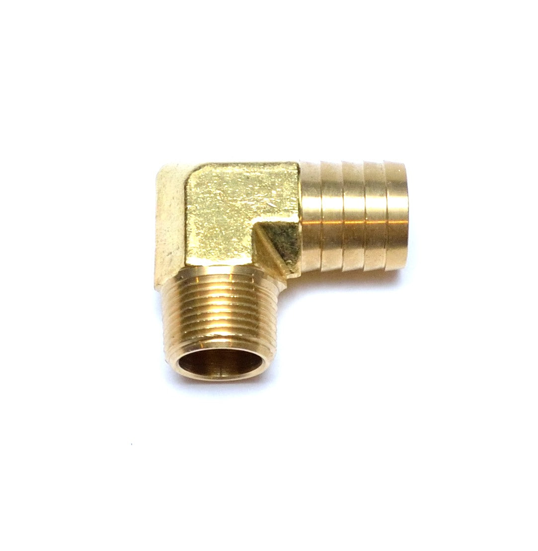 1 inch Hose ID - 3/4 Npt Male Elbow L Barbed Brass Fitting Air Water Oil Gas