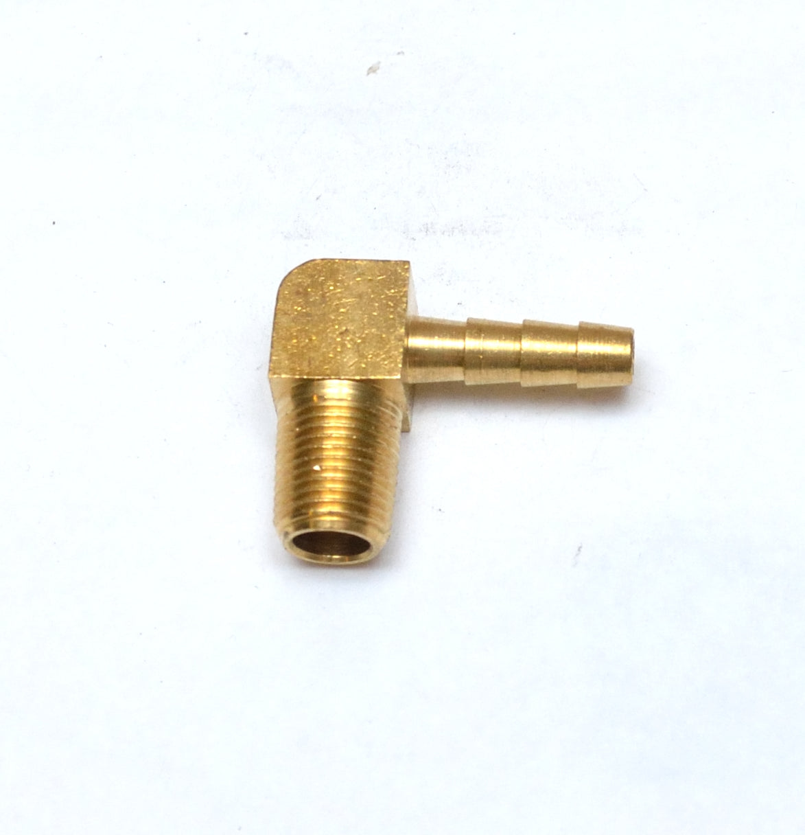 3/16 Hose ID - 1/8 Npt Male Elbow L Barbed Brass Fitting Air Water Oil Gas