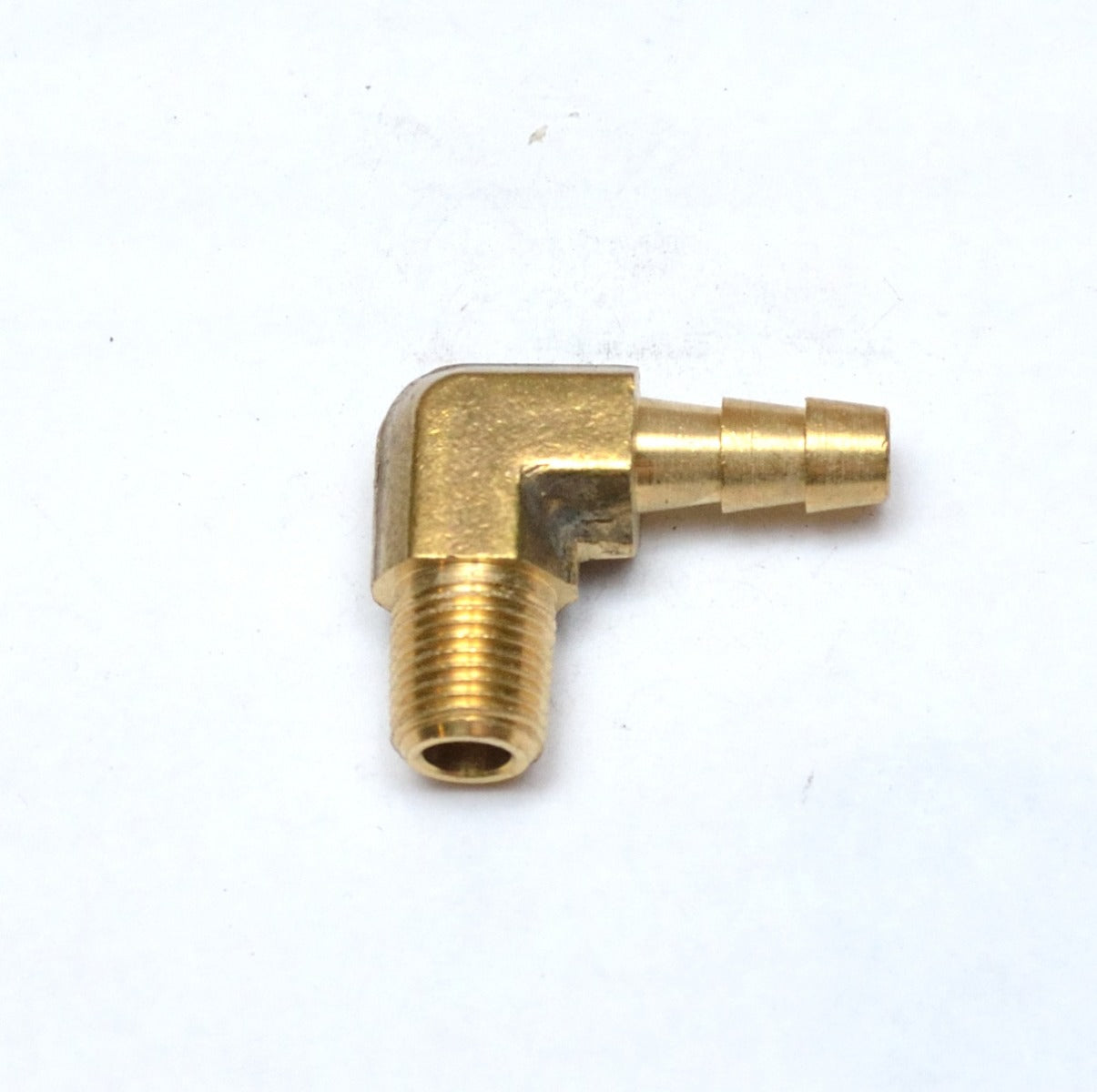 1/4 Hose ID - 1/8 Npt Male Elbow L Barbed Brass Fitting Air Water Oil Gas