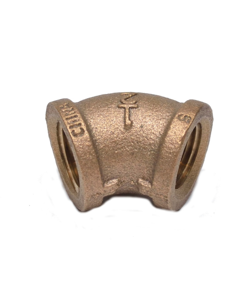 1/2 Npt Female 45 Degree Elbow Brass Fitting Water Oil Gas Fuel Air