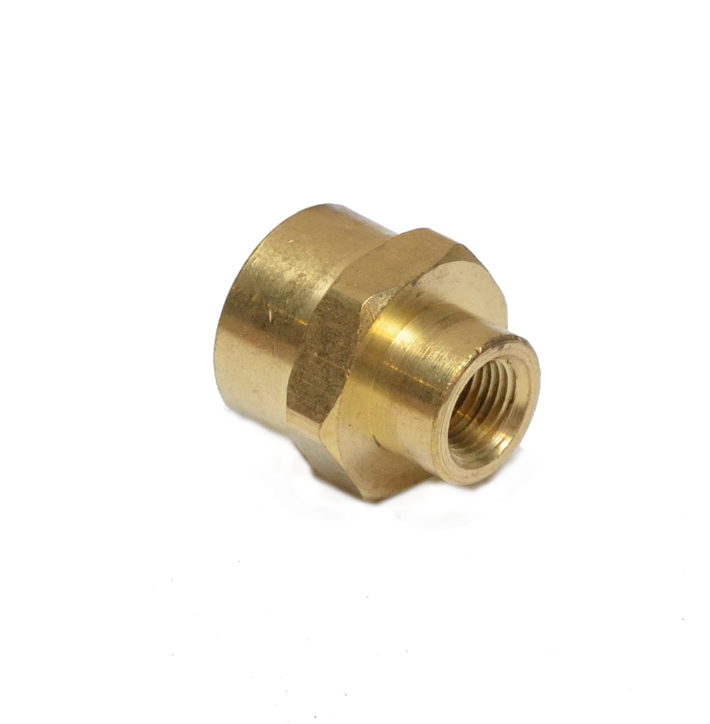 Reducer 3/8" to 1/8" Npt Female Pipe Adapter Coupler Brass Fitting Water Oil Gas