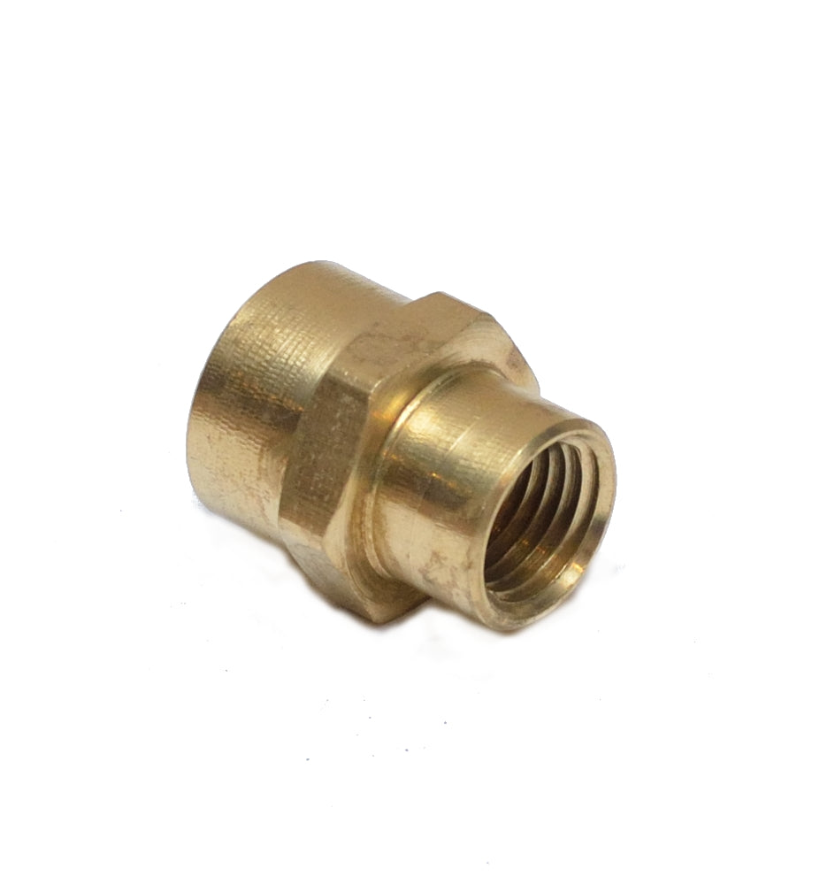 Female Pipe Reducer 3/8" to 1/4" Npt Adapter Coupler Brass Fitting Water Oil Gas