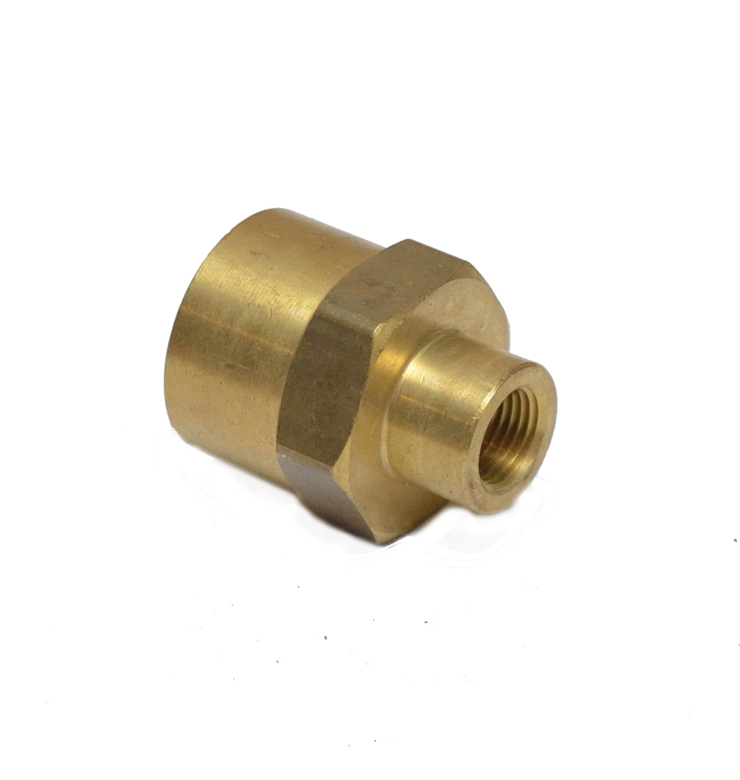 Reducer 1/2" to 1/8" Npt Female Pipe Adapter Coupler Brass Fitting Water Oil Gas