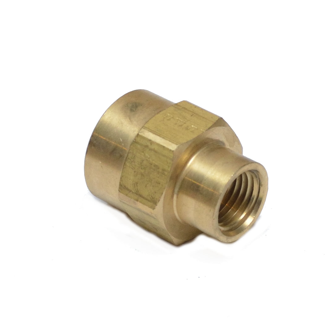 Reducer 1/2" to 1/4" Npt Female Pipe Adapter Coupler Brass Fitting Water Oil Gas