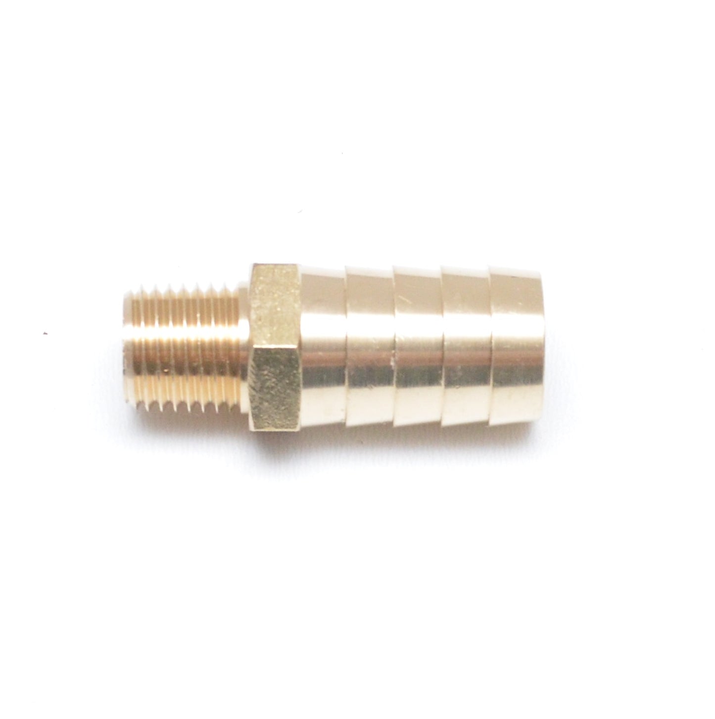 Straight 5/8 Hose ID to 1/4 Male Npt Brass Barbed Fitting Water Oil Gas Air Fuel