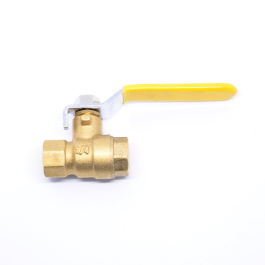 FasParts Full Port 1/4" Female NPT Brass Ball Lever Shut Off Valve Water/Air/Pneumatic/Fluid 600WOG Water Oil Gas