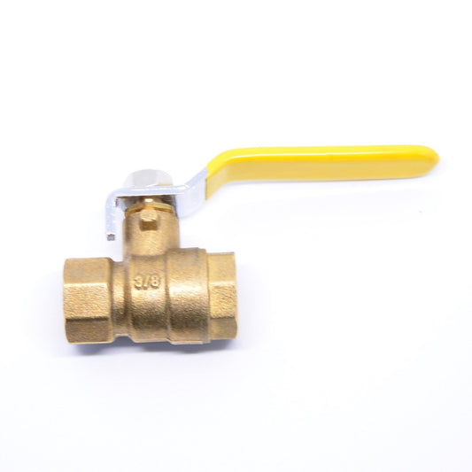 FasParts Full Port 3/8" Female NPT Brass Ball Lever Shut Off Valve Water/Air/Pneumatic/Fluid 600WOG Water Oil Gas