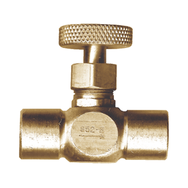 FASPARTS Precision Brass Liquid Propane Gas Needle Valve 350 PSI 1/8 Female NPT FIP FPT NPT x 1/8 Female NPT FIP FPT NPT