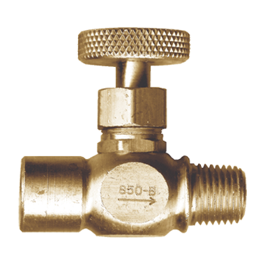 FASPARTS Precision Brass Liquid Propane Gas Needle Valve 350 PSI 1/8 Female NPT FIP FPT NPT x 1/8 Male NPT ( FLOW FROM F to M )
