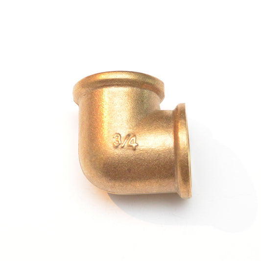 3/4 BSP Female Brass 90 Degree Elbow British Pipe Fitting