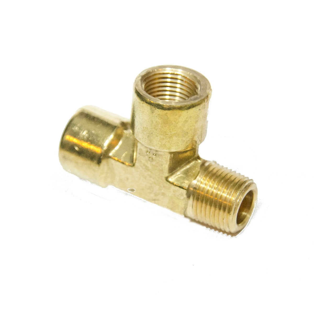 3/8 Npt Male Female Street Tee T Forged Brass Pipe Fitting Fuel Air Oil Gauge