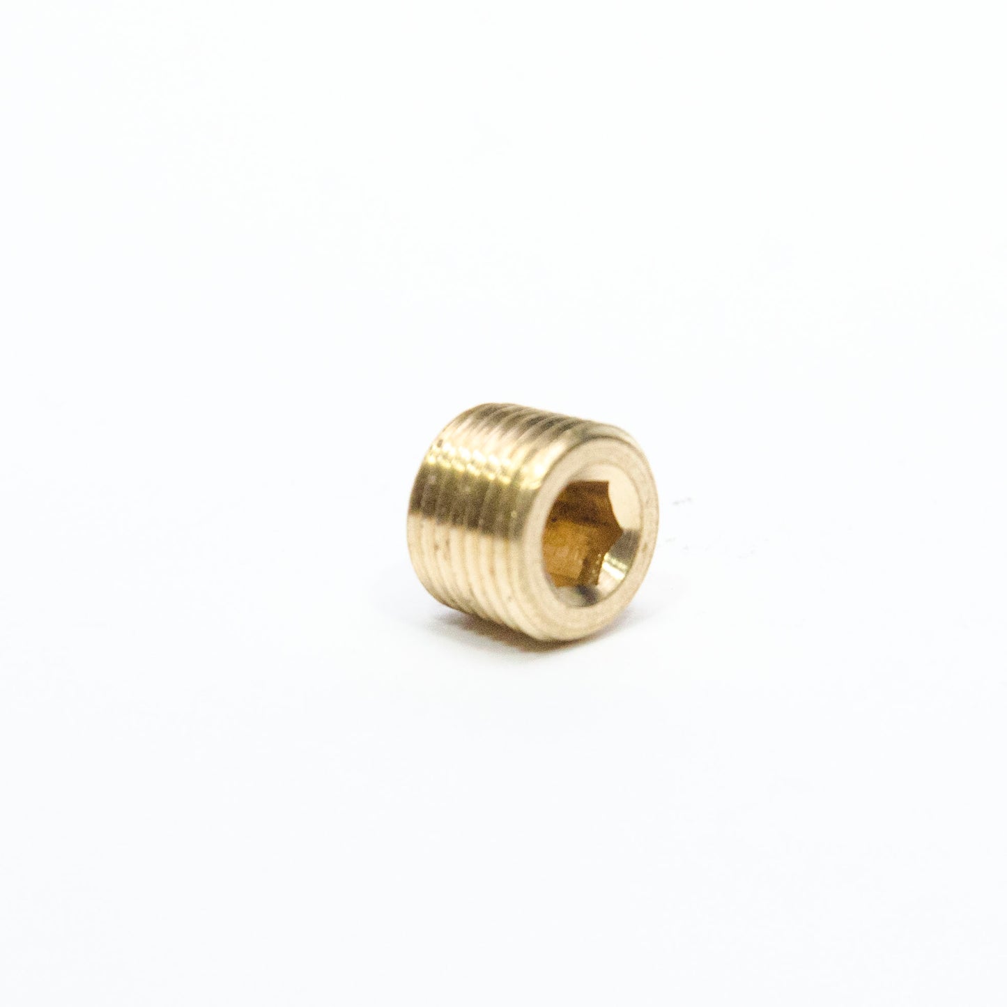 1/8 Male Npt Countersunk Pipe Plug Brass Fitting Allen Hex Key Water Oil Gas