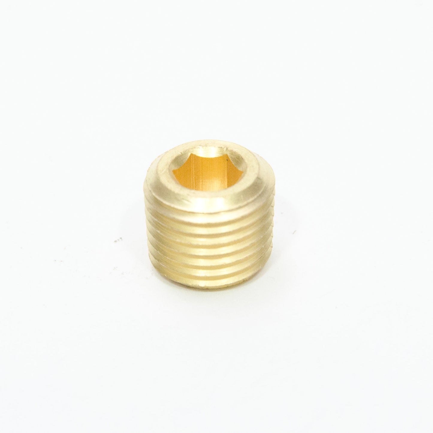 1/4 Male Npt Countersunk Pipe Plug Brass Fitting Allen Hex Key Water Oil Gas