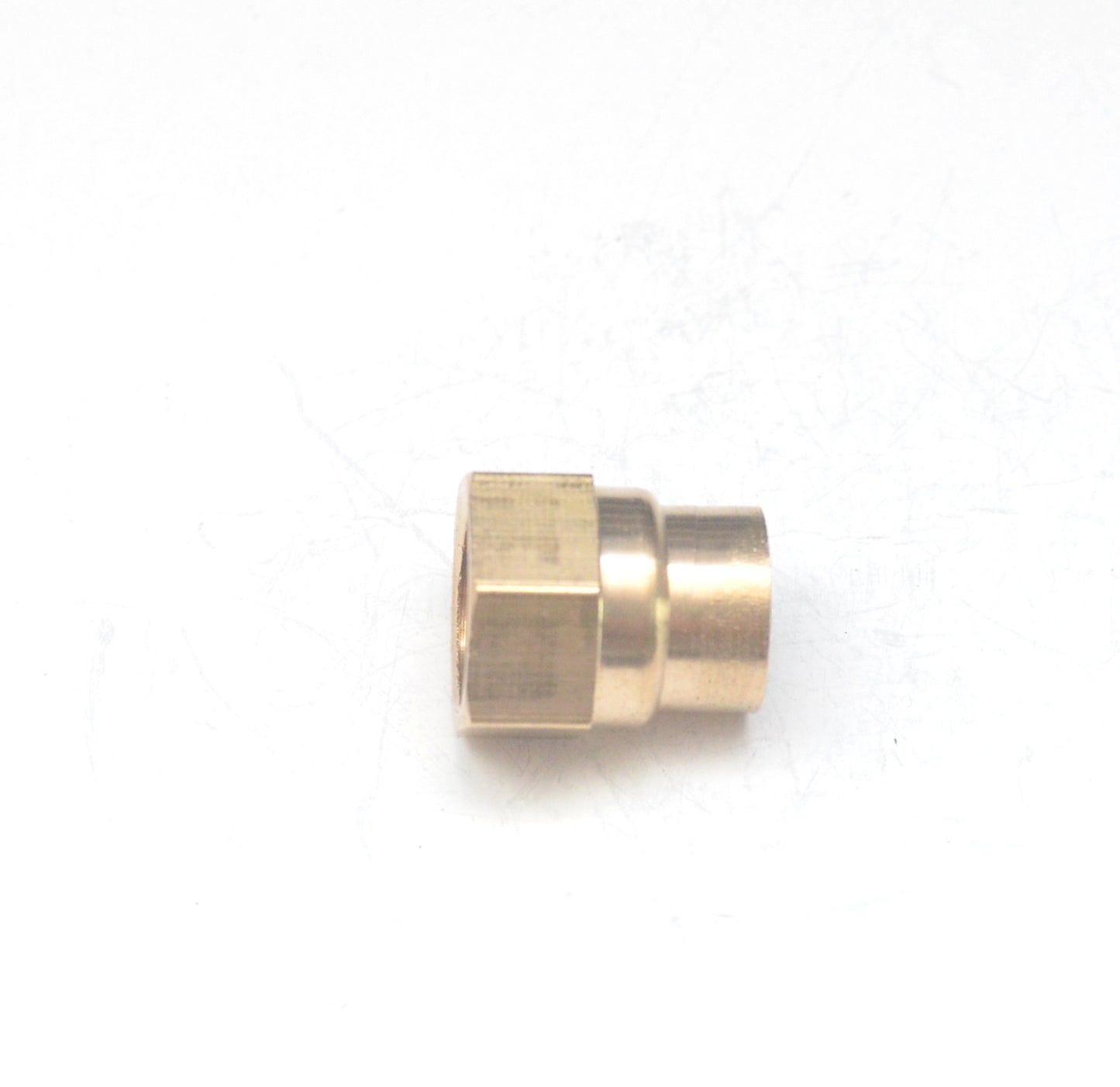 1/4" BSP Female - 1/8" BSP Female British Brass Reducing Pipe Coupling