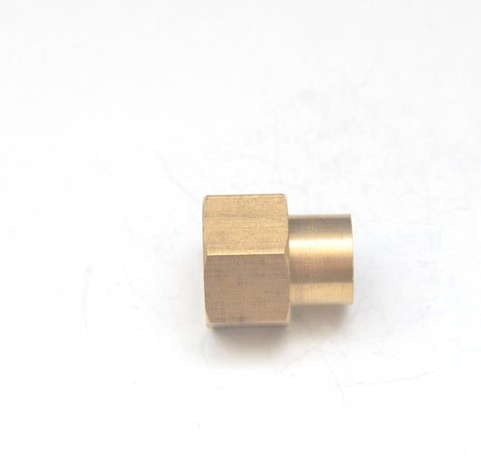 3/8" BSP Female - 1/8" BSP Female British Brass Reducing Pipe Coupling