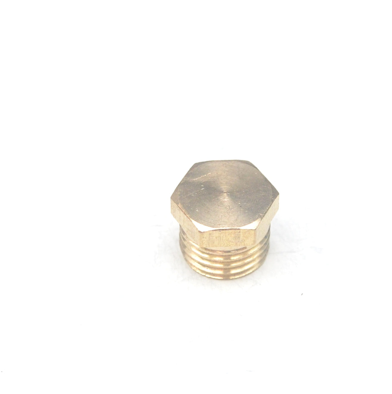 1/4" BSP Male -  Hollow British Brass Hex Head Pipe Plug